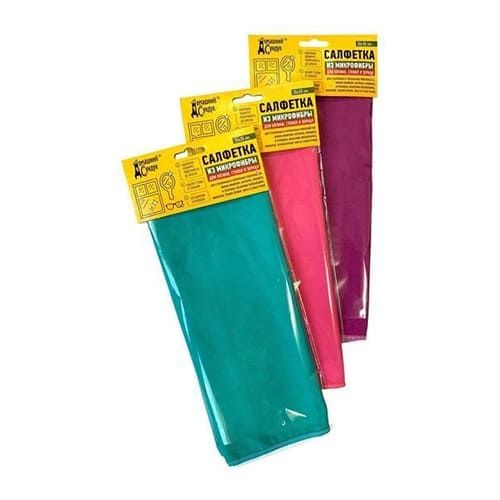 Салфетка из микрофибры для оптики,стекол "Домашний сундук" 30*30см