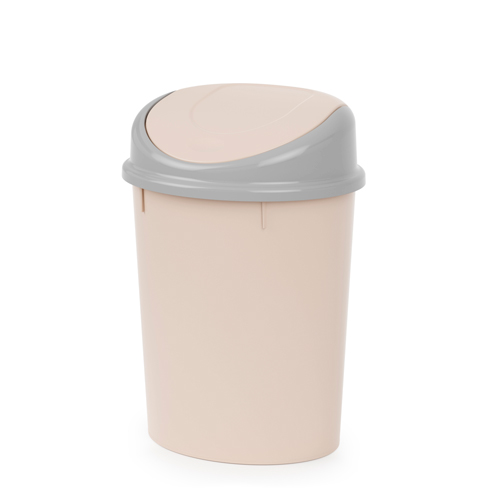 Ведро для мусора Delphinium FTC2122 5л серый матовый