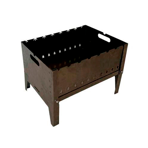 Шампур для люля кебаб кольцо узором 400х20х3 мм.