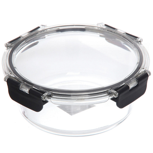 Контейнер для продуктов стеклянный  620мл"Палермо" герметичный, круглый