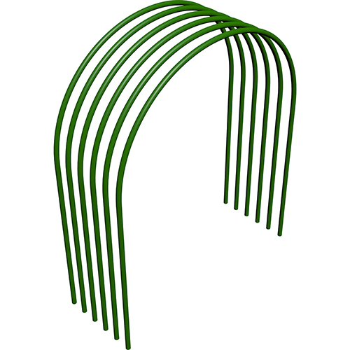 Дуги парниковые в ПВХ дл.3,5 выс.1,4м шир.1м(6ШТ),диаметр трубы 10мм