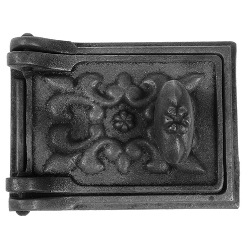 Печное литье дверца ДПр (150*112) прочистная с выпуклым узором