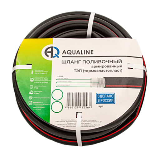 Шланг резиновый арм.нить. Кордовый толщ2,3мм 18мм х 25м (черный)