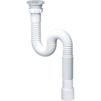 Гофросифон 1 1/2*40/50 удл. с мет реш.F113