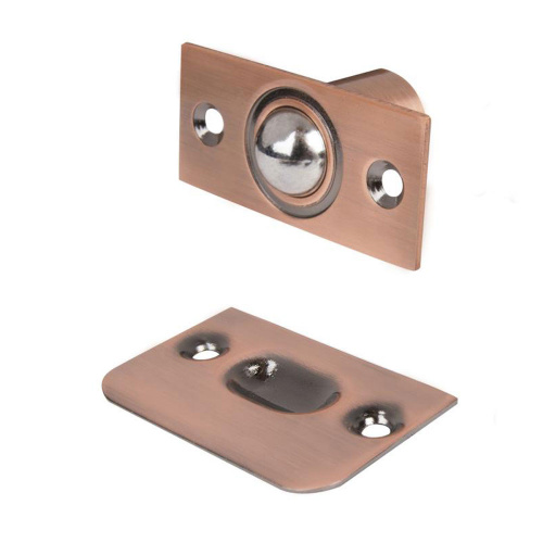 Защелка межкомнатная шариковая универсальная (медь)