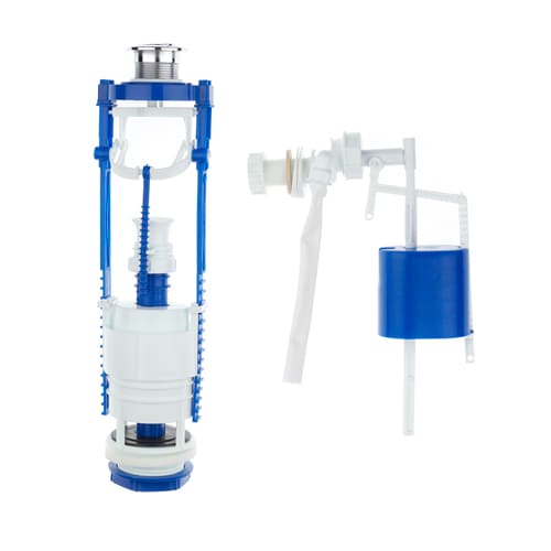 Арматура для компакт бачка универ.Тула РБМ кноп.бок/подв 2-х ур. дон.клапаном АС-11М