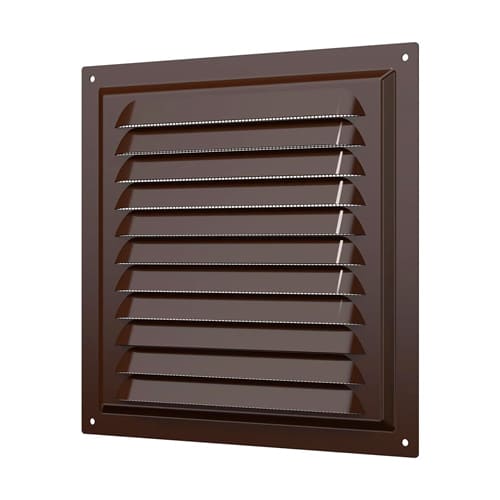 Решетка вентиляционная 200х200мм (2020МЭ),металл,коричн.