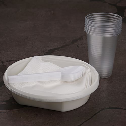 Посуда однораз. Набор Пикник на 6 персон (тарелки суп., стаканчики, ложки, салфетки)