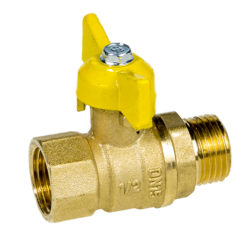 Кран шар ГАЗ 1/2 ГШ бабочка СТАНДАРТ ГАЛЛОП