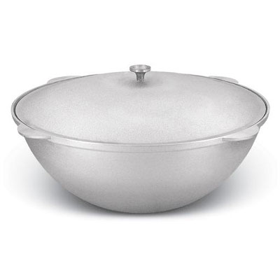 Казан 15 л Гардарика чугунный с крышкой 45см