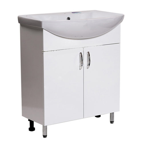 Тумба+раковина CERSANIT(Эрика)550 белый 1 ящик справа(выс.820*шир500*глуб280)