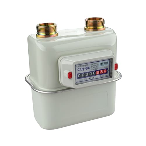 Счетчик газа СГД G-4 ТК правый (ОРЕЛ) с термокоррекц., межос. расст110мм, резьба (ду1 ¼) аналог Газд