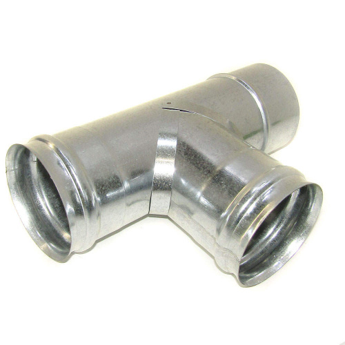 Тройник оцинк 110 0,5мм д/дымохода