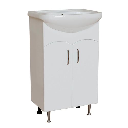 Тумба+раковина CERSANIT (Эрика)500белый 1 ящик справа(выс.820*шир500*глуб280)