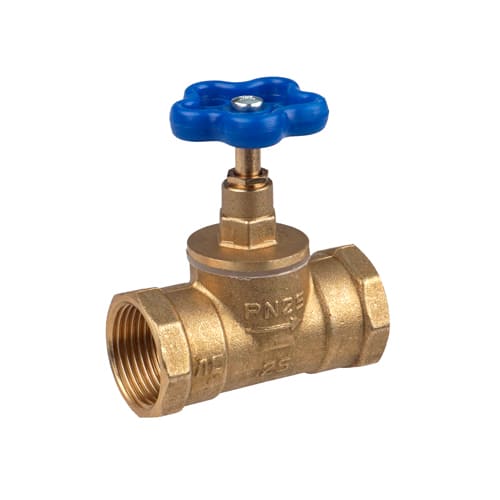 Вентиль ДУ32 вода (синий)