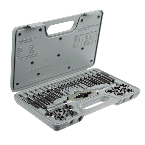 Набор плашек М3-М12 плашкодержатель, 8 предметов ЕРМАК