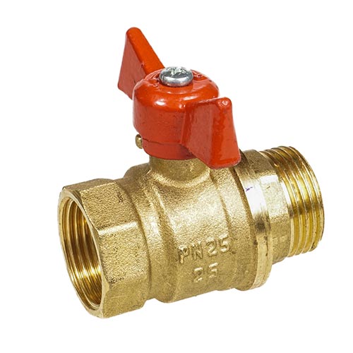 Кран шар БАЗ, Ду-15 р/р рычаг (а31/1) (1/60)