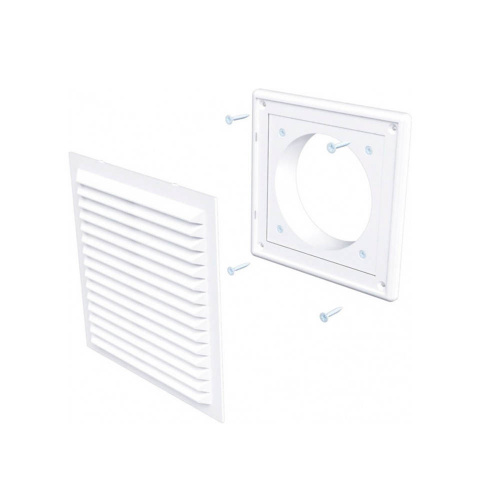 Решетка вентиляционная 250х250мм разъемная с москитной сеткой П2525Р Эвент