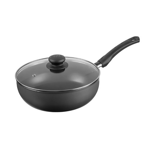 Сотейник 24 см, с ручкой, стеклянная крышка, а/п Atlas