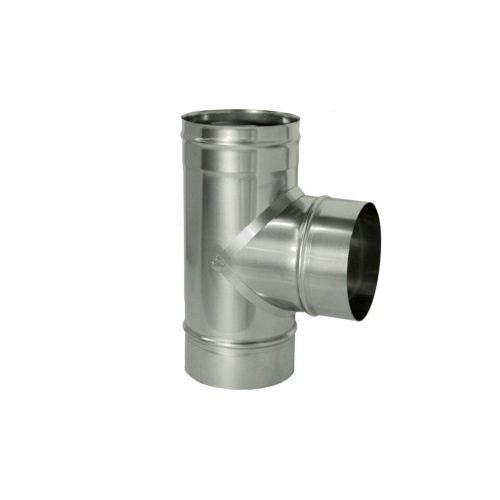 Тройник оцинк 200 0,5мм д/дымохода