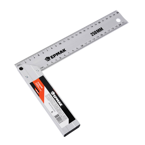 Угольник столярный алюмин.литой 350мм Ермак