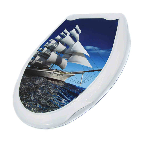 Сиденье для унитаза пластм "Универсал Декор" Ракушки на песке /1/10