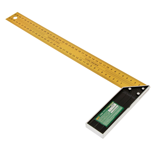 Угольник столярный 400мм желт