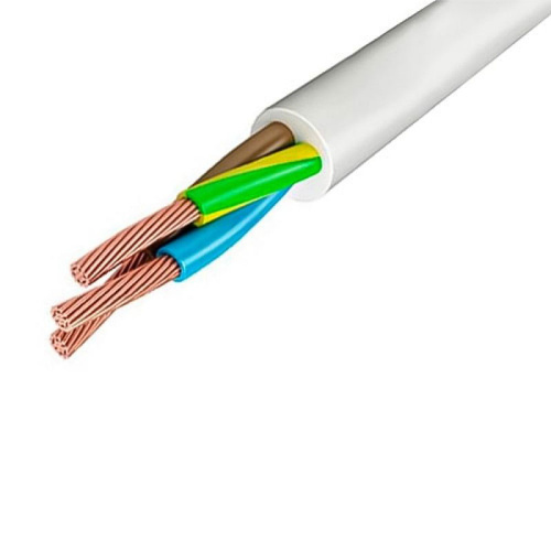 Провод ПВС 3*0,75 (медный)белый 100м в бухте