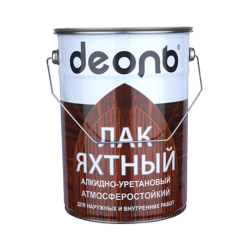 Лак яхтный алкидно-уретановый быстросох. 0,75 полуматовый Деоль