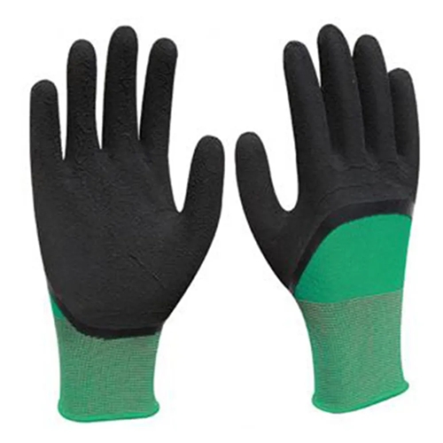 Перчатки нейлоновые с латексным покрытием (красно/оранж/черные