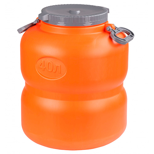 Канистра-бочка 40л (оранжево-серый) Байкал
