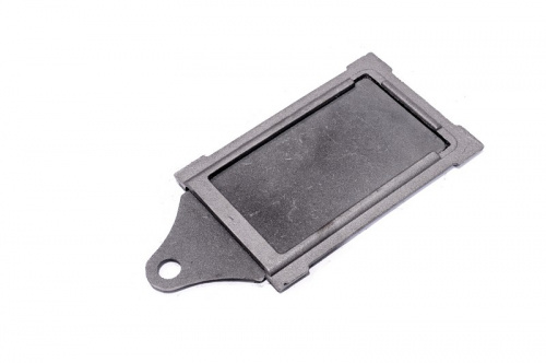 Печное литье задвижка ЗВ-3 (габаритный разм. 390х190х20мм, разм. под закладку 130х240мм)(Балезено)