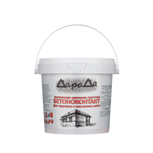 Грунт бетоноконтакт 3.5кг Дарада для наруж и внутр работ