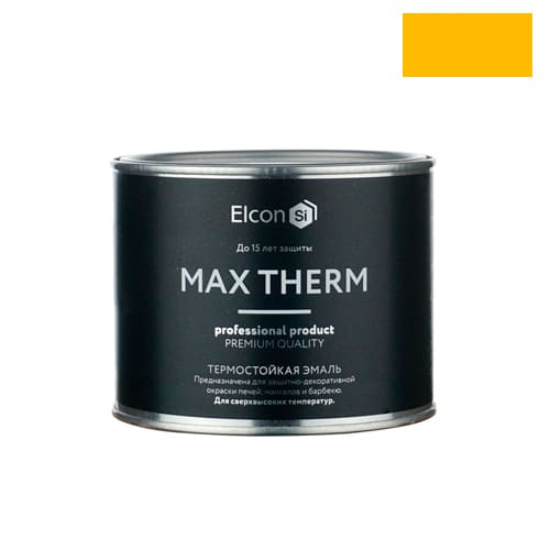 Эмаль термостойкая  Elcon золото аэрозоль 520 мл