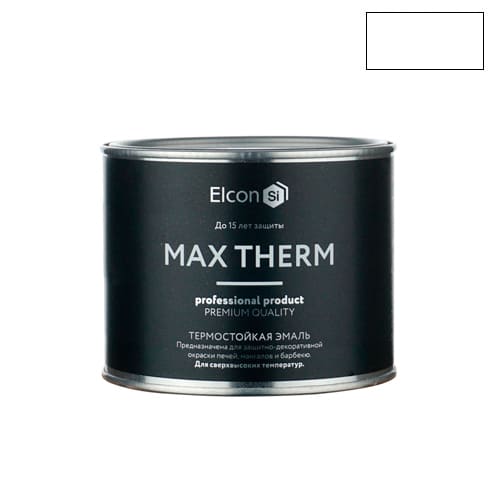 Эмаль термостойкая  Elcon серебро  0,4кг