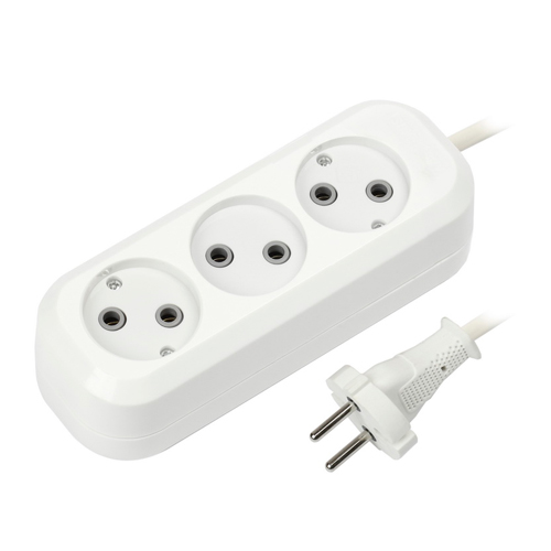 Удлинитель ПВС 3-местн 5м б/з 10А/2,2кВт ПВС 2*1