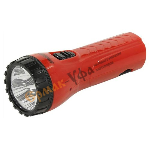 Фонарь аккумуляторный 4LED Smartbuy светодиодн.с прямой зарядкой от сети,красный,2 реж. SBF-93-R
