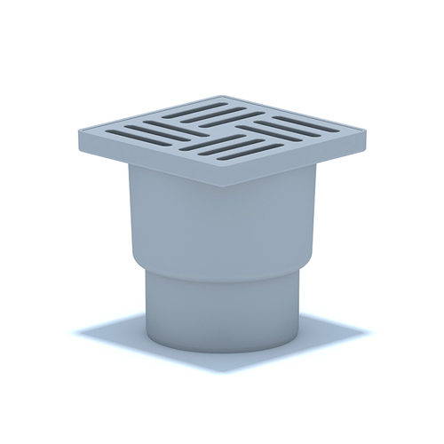 Трап Ани Пласт н/рег.гориз. d=110 мм 150х150 мм,пласт решетка