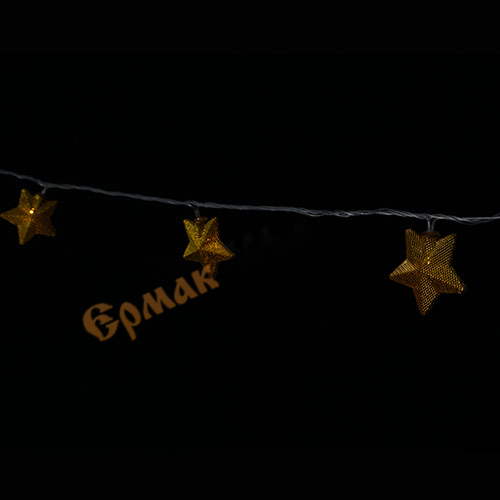 Гирлянда садовая на солнечной батарее "Плющ" 20 лампочек