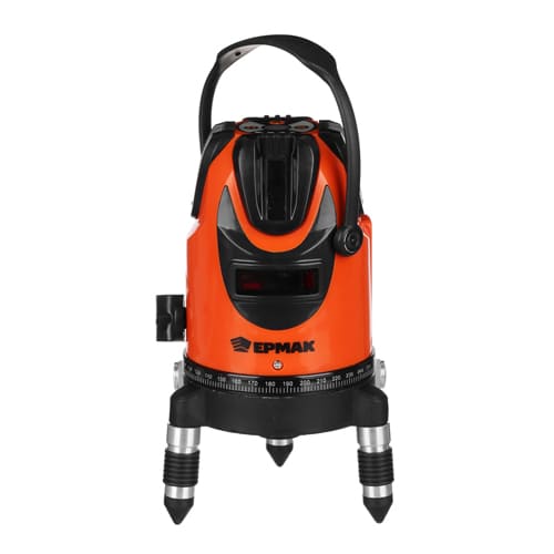 Уровень лазерный 3 луча,15М,кейс Ермак