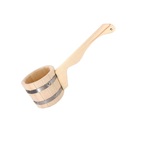 Ковш для бани дерев 1,0л с горизонт. ручкой Банный мастер