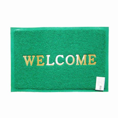 Коврик придверный 40*60см ComeForte зелено-золотой