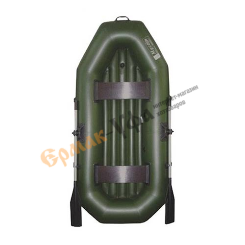 Лодка Муссон S-240(зеленый) 220кг грузоподъем