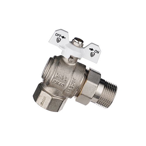 Угловой кран с сеткой 1/2"х3/8" LUX Ganzer", хром, VIEIR GZR32A