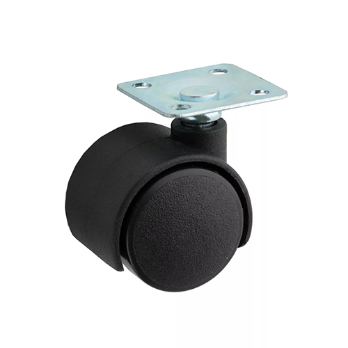 Ролик мебельный 2,с площадкой ,черный