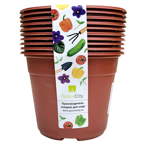 Горшок для рассады,90x80мм,полистирол,10 шт.//Россия