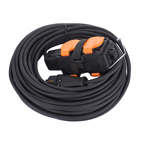 Силовой удлинитель СВЕТОЗАР 5м,4гн,ПВС 3Х1 КВ.ММ