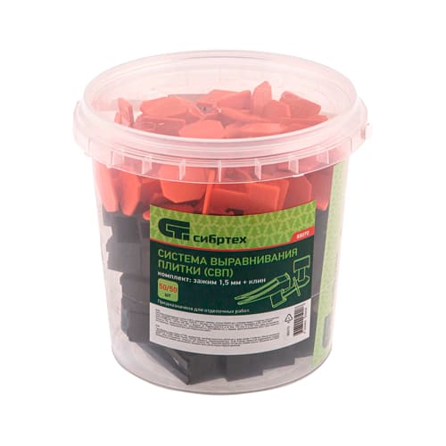 СВП комплект (зажим+клин 1,0мм)пакет 50шт