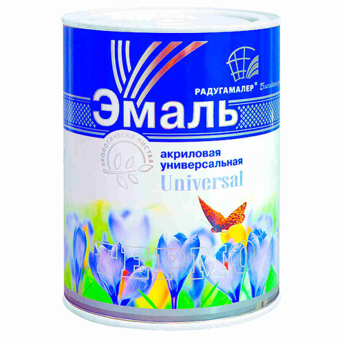 Эмаль универ.База А полумат,RAL 9010 0,9кг