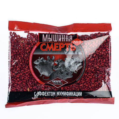 Приманка зерновая от мышей Мышиная смерть №1 200гр